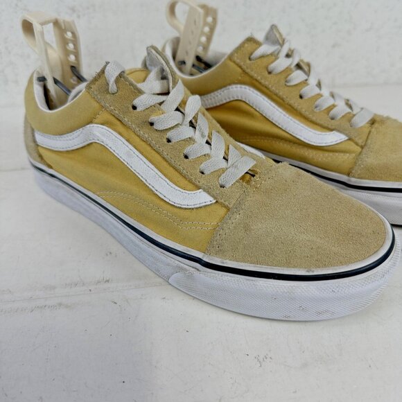Vans Skate Old Skool Suede Canvas Shoes Banana Yellow Mens 6 Womens 7.5 - Picture 3 of 12